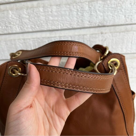 MICHAEL KORS Acorn Lamb Leather Fulton Lillie Bedford Hobo Shoulder Bag - Picture 5 of 11